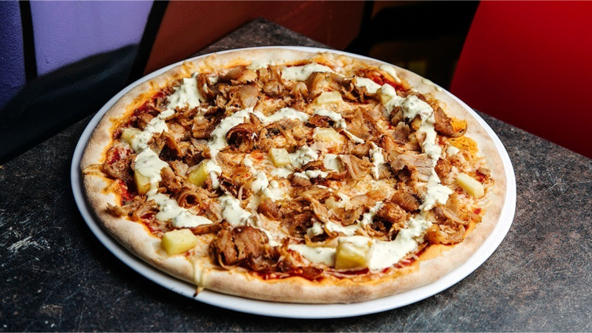 Kebab-pizza